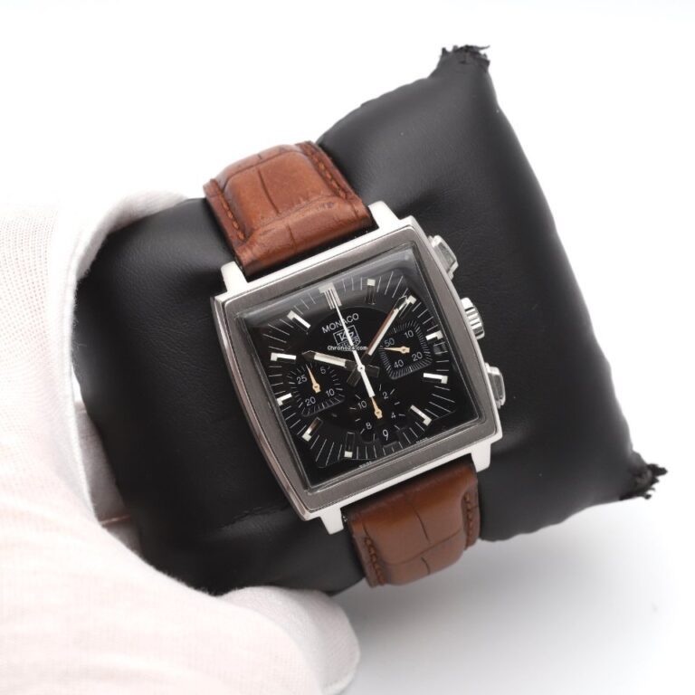 TAG Heuer Monaco Black Chronograph Automatic Watch