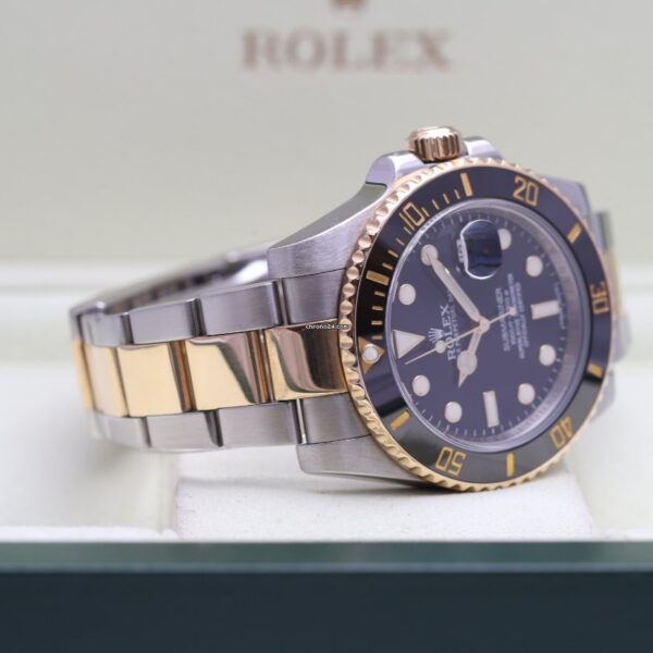 Rolex Submariner Date Steel & Gold Black 116613LN Box/Papers