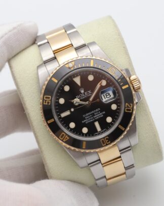 Rolex Submariner Date Steel & Gold Black 116613LN Box/Papers