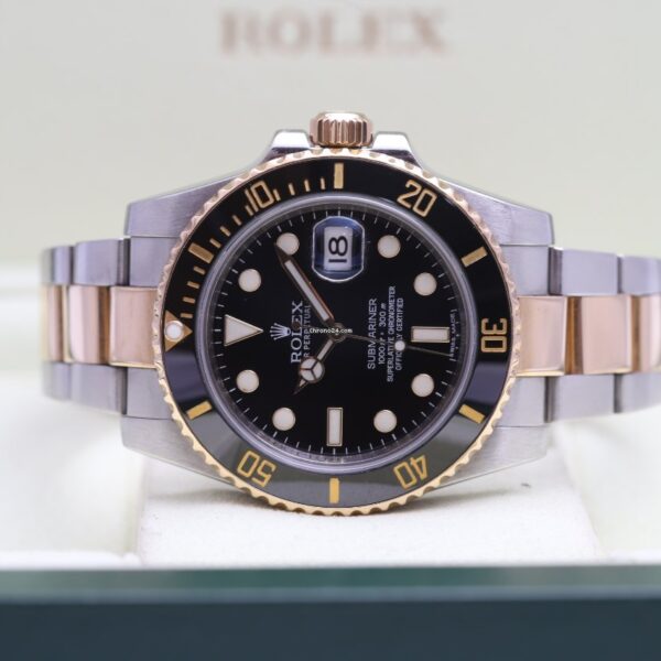Rolex Submariner Date Steel & Gold Black 116613LN Box/Papers