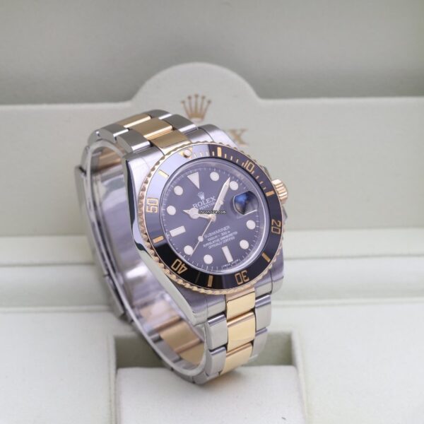 Rolex Submariner Date Steel & Gold Black 116613LN Box/Papers