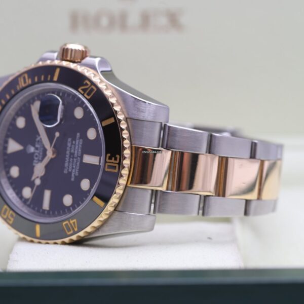 Rolex Submariner Date Steel & Gold Black 116613LN Box/Papers