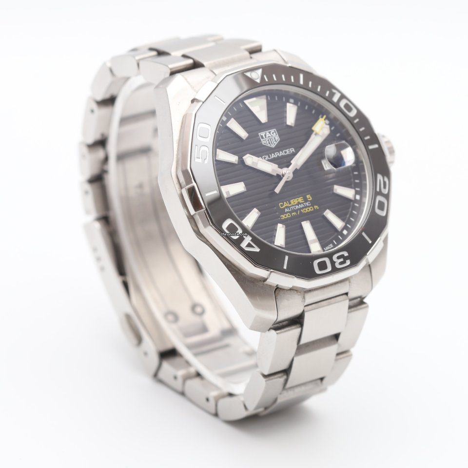 TAG Heuer Aquaracer Calibre 5 Black Automatic Watch WAY201A