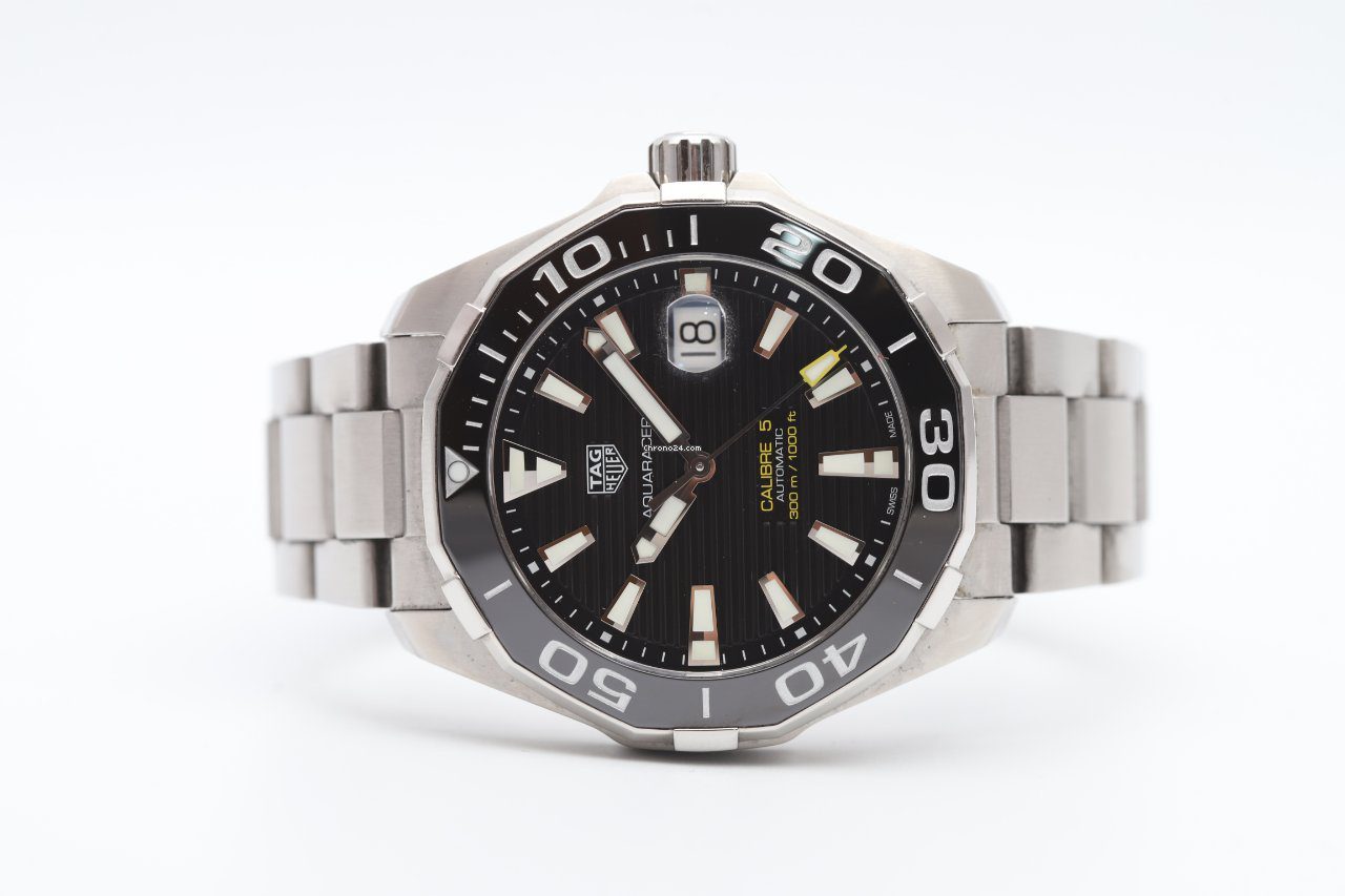 TAG Heuer Aquaracer Calibre 5 Black Automatic Watch WAY201A