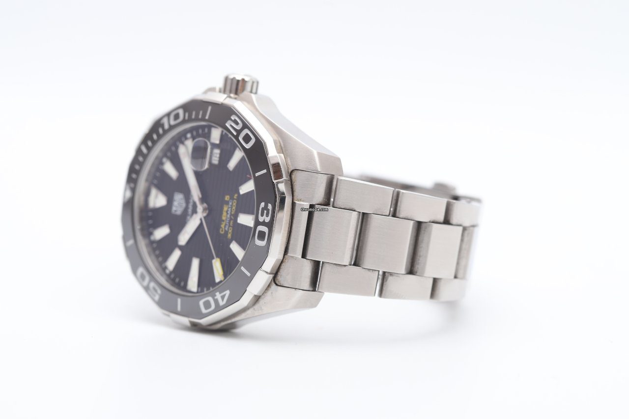 TAG Heuer Aquaracer Calibre 5 Black Automatic Watch WAY201A