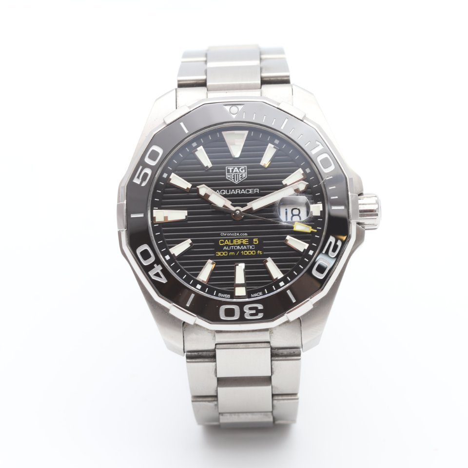 TAG Heuer Aquaracer Calibre 5 Black Automatic Watch WAY201A