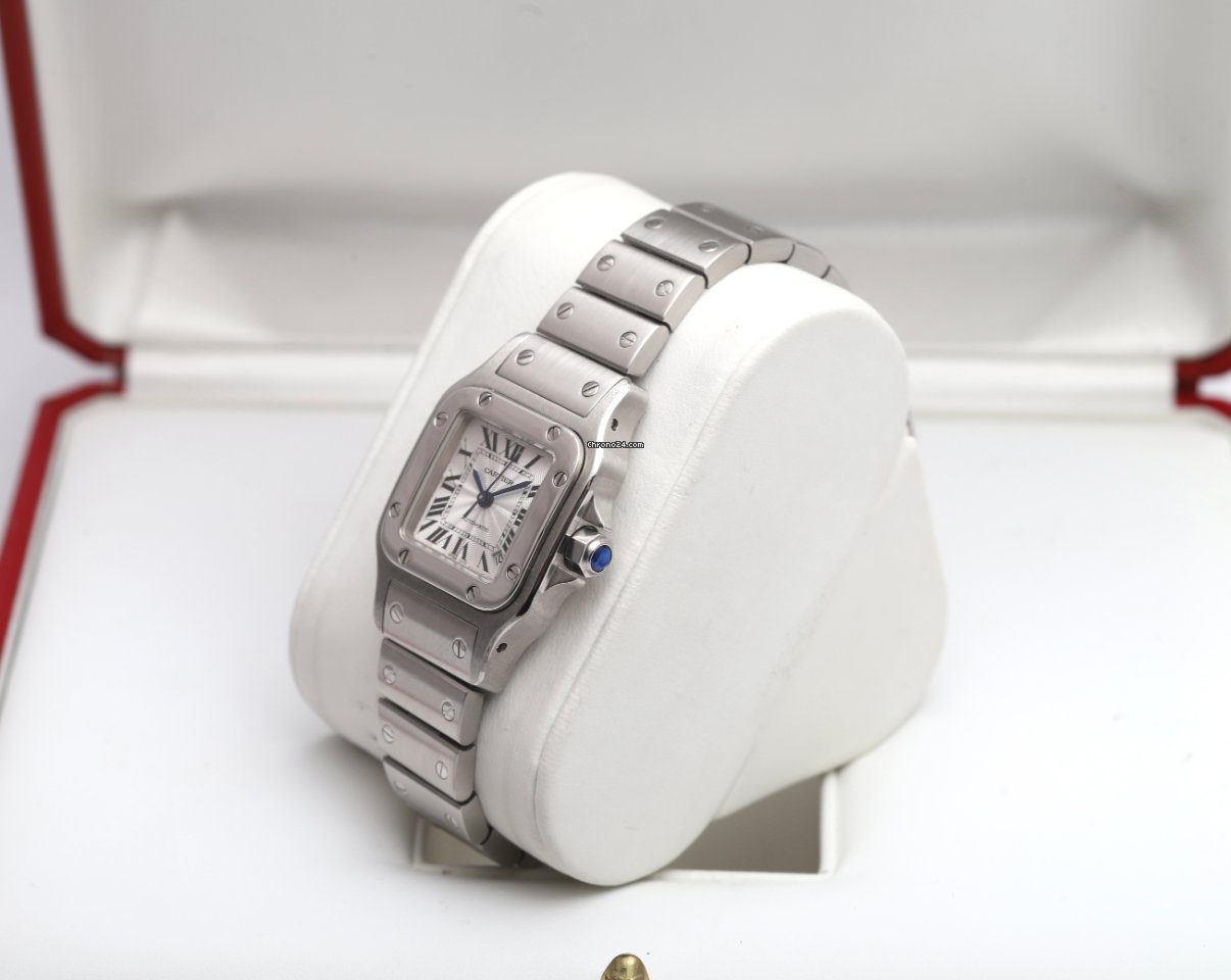 23450117-c315qnire9arx2oz468z3mhd-ExtraLarge Cartier Santos Steel 2003 Automatic Ladies Watch 2423