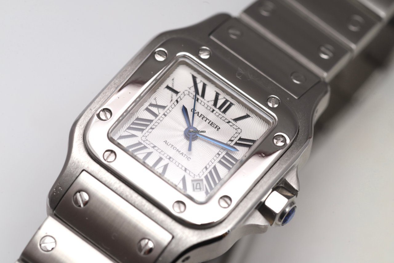 23450117-it2z2vku5wqlirc97uxessvc-ExtraLarge Cartier Santos Steel 2003 Automatic Ladies Watch 2423