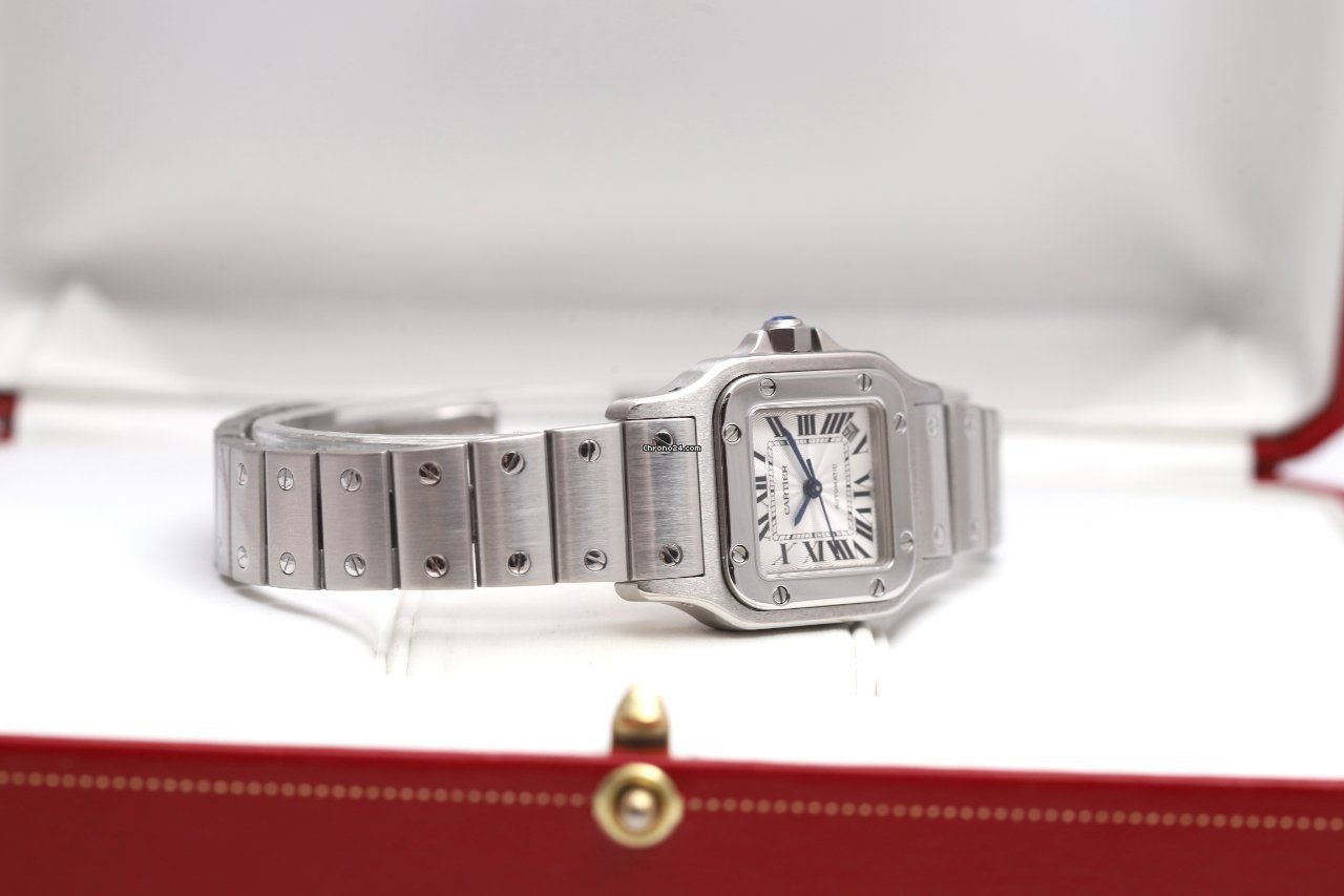 23450117-r4ql76jv57i714ihbudfwwfl-ExtraLarge Cartier Santos Steel 2003 Automatic Ladies Watch 2423