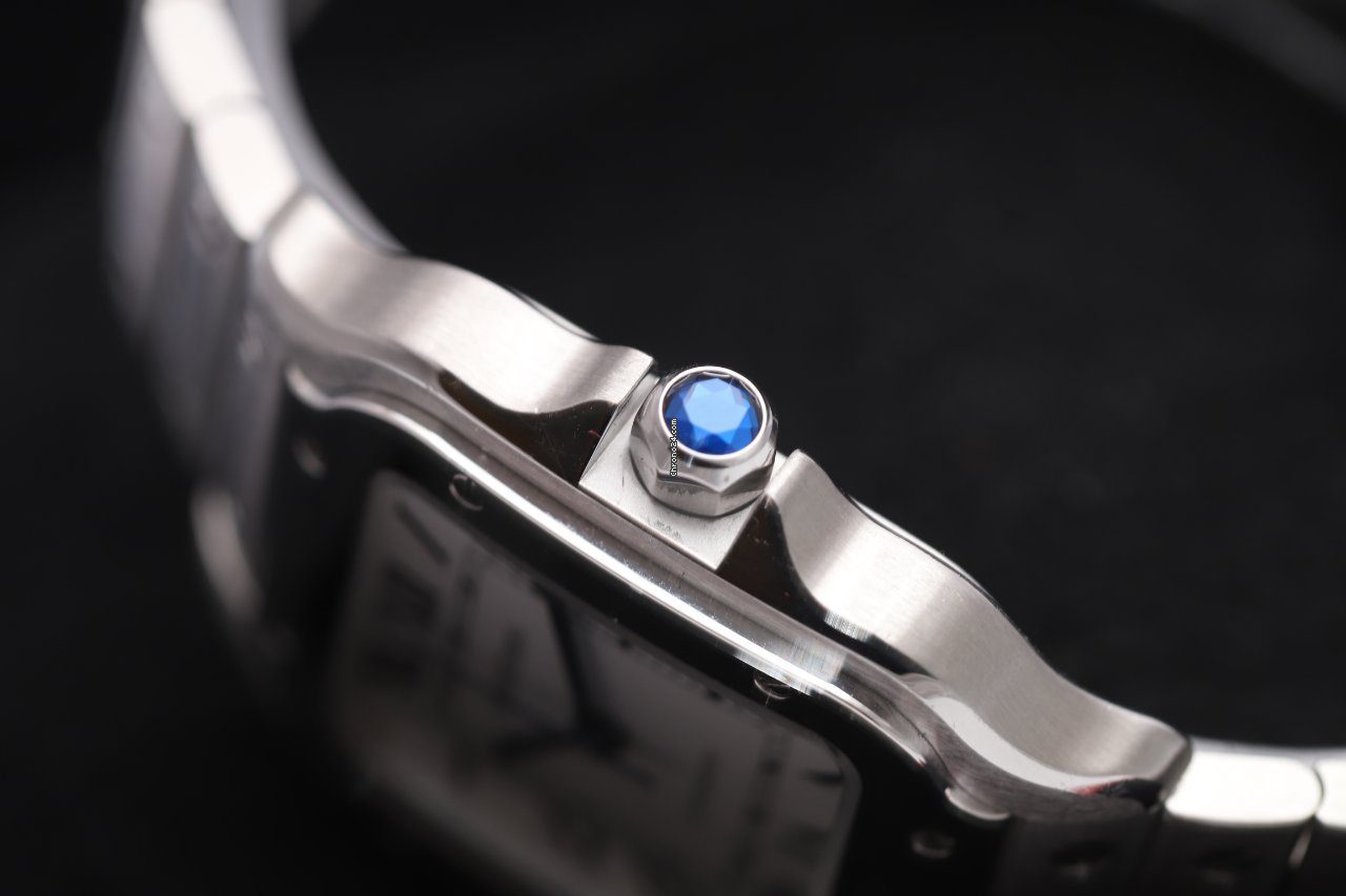 23462685-ybb9ozqqwdja6zgu9wzxrypm-ExtraLarge Cartier Santos De Stainless Automatic Watch WSSA0029 Box/Papers