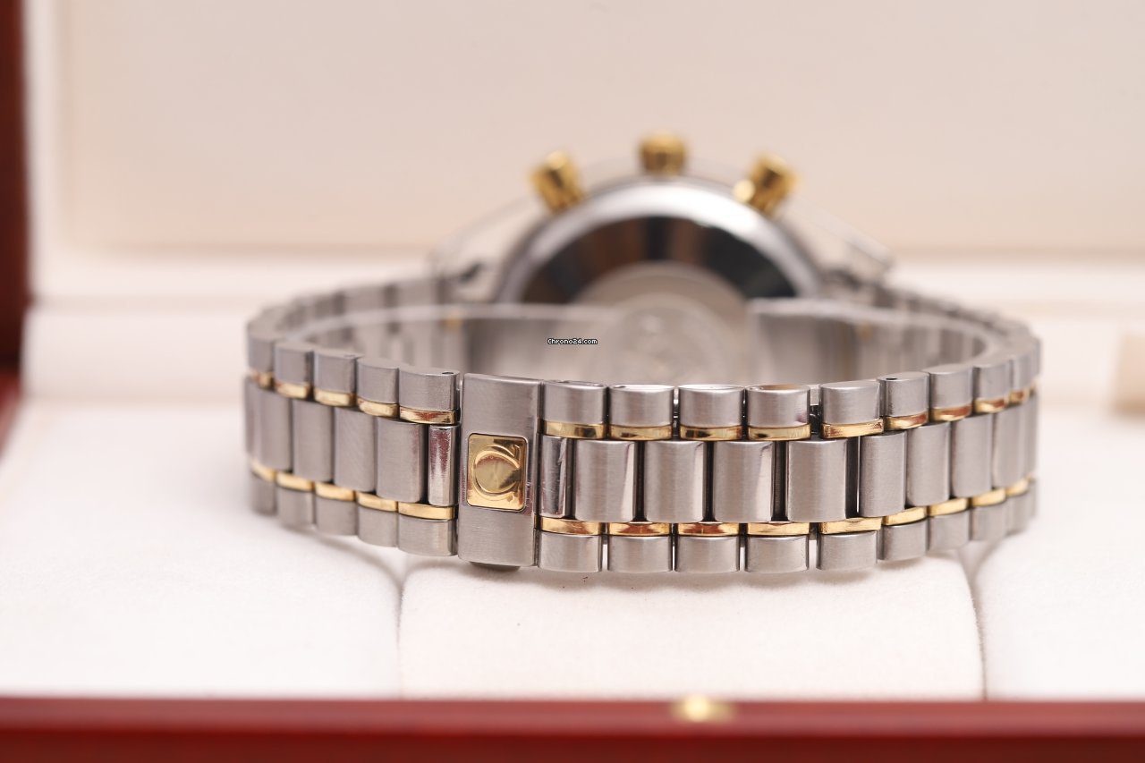 23463084-zcy5npsbl2wtfewr00w3z70k-ExtraLarge OMEGA Speedmaster Chronograph Steel & Gold Automatic Watch