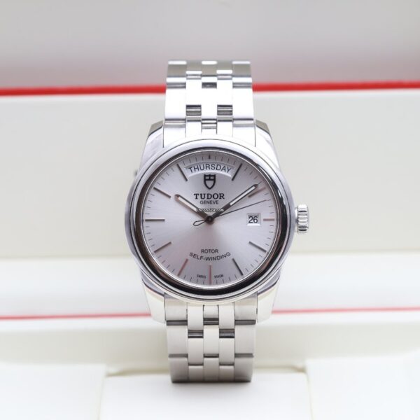 TUDOR Glamour DayDate Silver Dial Automatic Watch 56000
