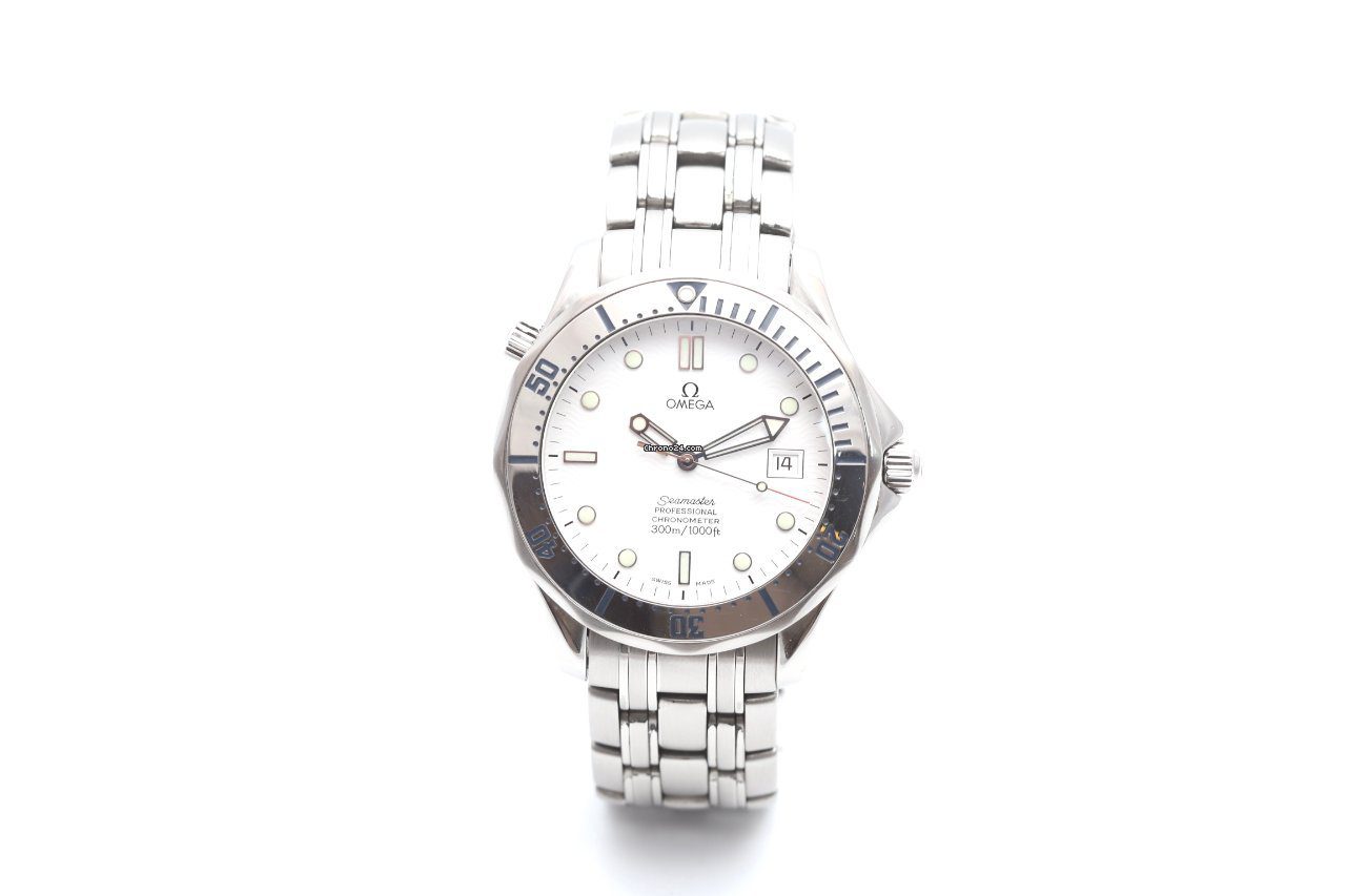 OMEGA Seamaster White Wave Dial Automatic Watch 2532.20.00