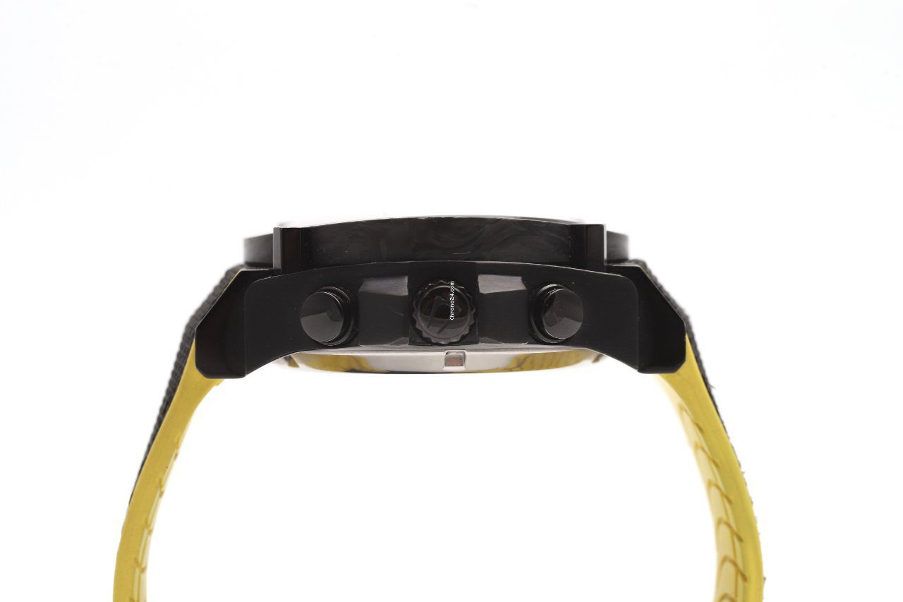 Bulova Precisionist Champlain Chronograph Carbon Bezel Quartz Watch 98B312