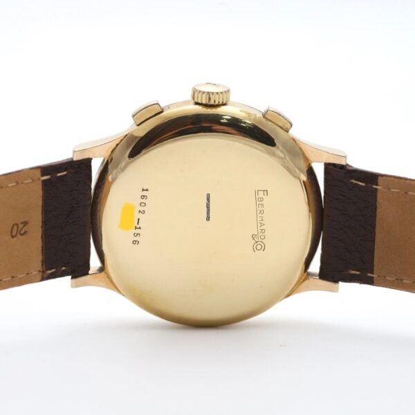 Eberhard & Co Extra-fort Chronograph 18K Yellow Gold Manual Wind Watch 1602-156