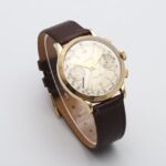 Eberhard & Co Extra-fort Chronograph 18K Yellow Gold Manual Wind Watch 1602-156