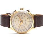 Eberhard & Co Extra-fort Chronograph 18K Yellow Gold Manual Wind Watch 1602-156