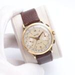 Eberhard & Co Extra-fort Chronograph 18K Yellow Gold Manual Wind Watch 1602-156