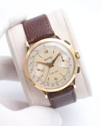 Eberhard & Co Extra-fort Chronograph 18K Yellow Gold Manual Wind Watch 1602-156