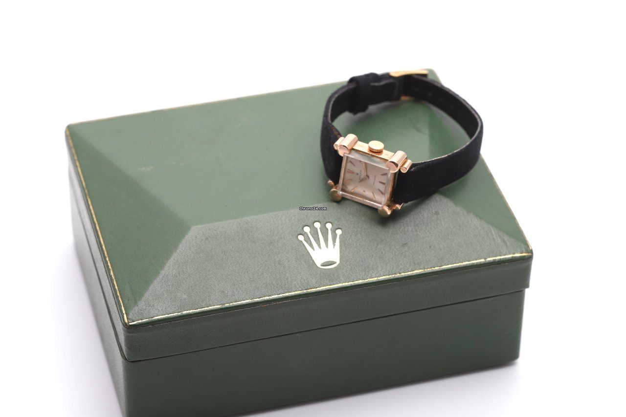 Rolex Precision 18K Yellow Gold Ladies Manual Wind Watch