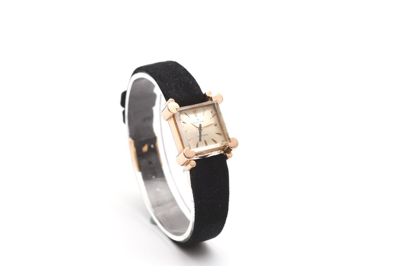 Rolex Precision 18K Yellow Gold Ladies Manual Wind Watch