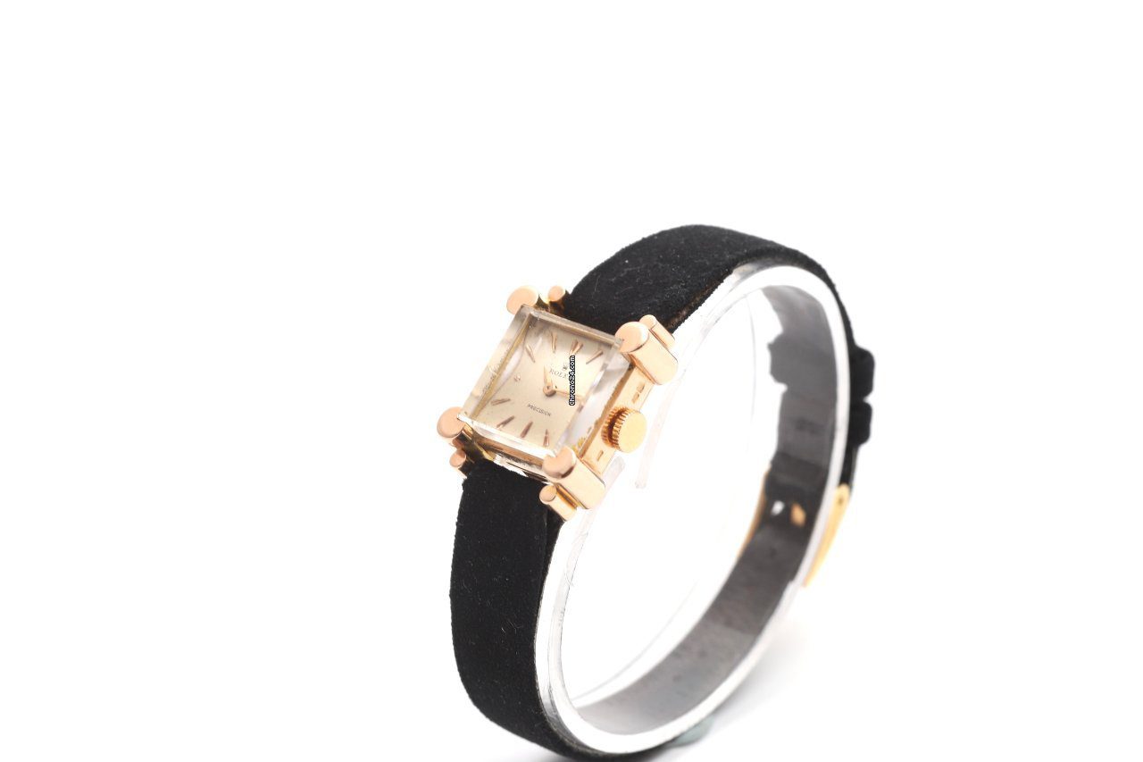 Rolex Precision 18K Yellow Gold Ladies Manual Wind Watch