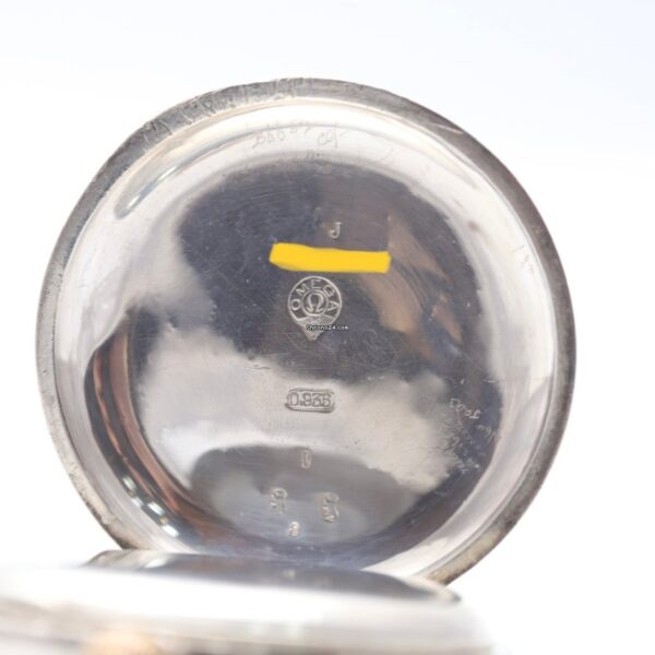 Reid & Sons Chronograph Silver Rare 1900s Pocket Watch with OMEGA Movement
