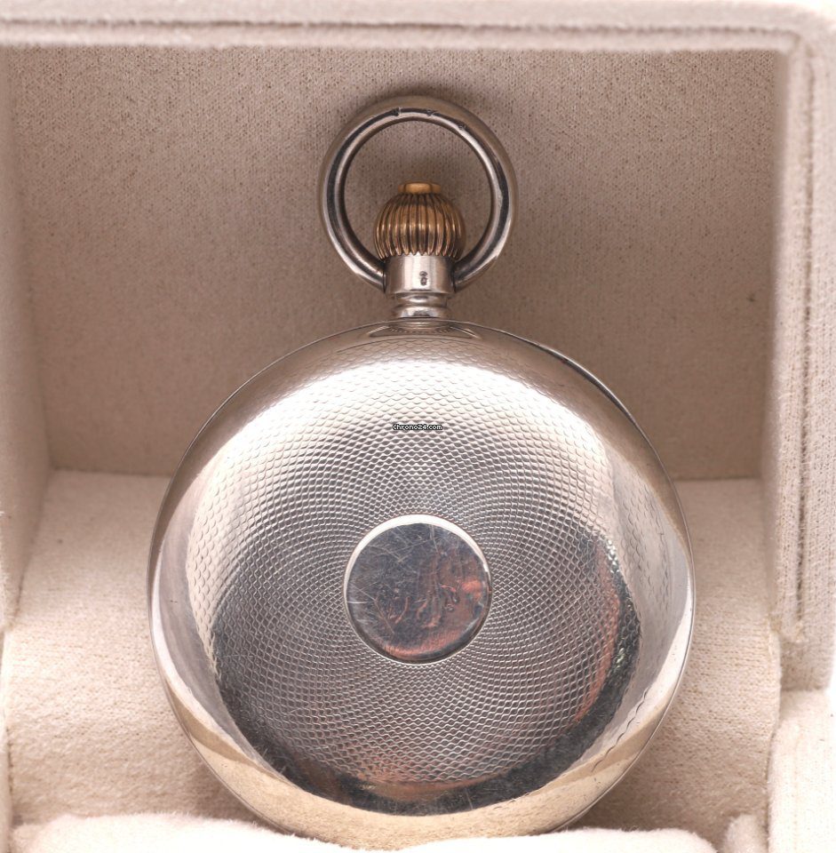 Reid & Sons Chronograph Silver Rare 1900s Pocket Watch with OMEGA Movement