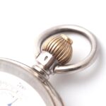 Reid & Sons Chronograph Silver Rare 1900s Pocket Watch with OMEGA Movement