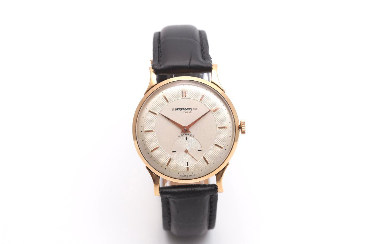 Girard Perregaux Vintage 18K Rose Gold Manual Wind Watch