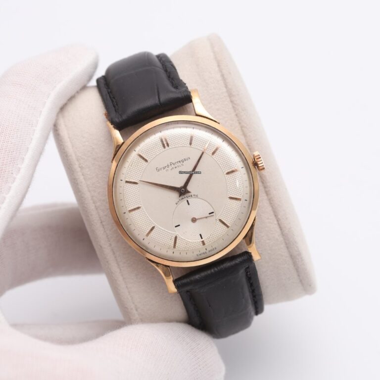 Girard Perregaux Vintage 18K Rose Gold Manual Wind Watch