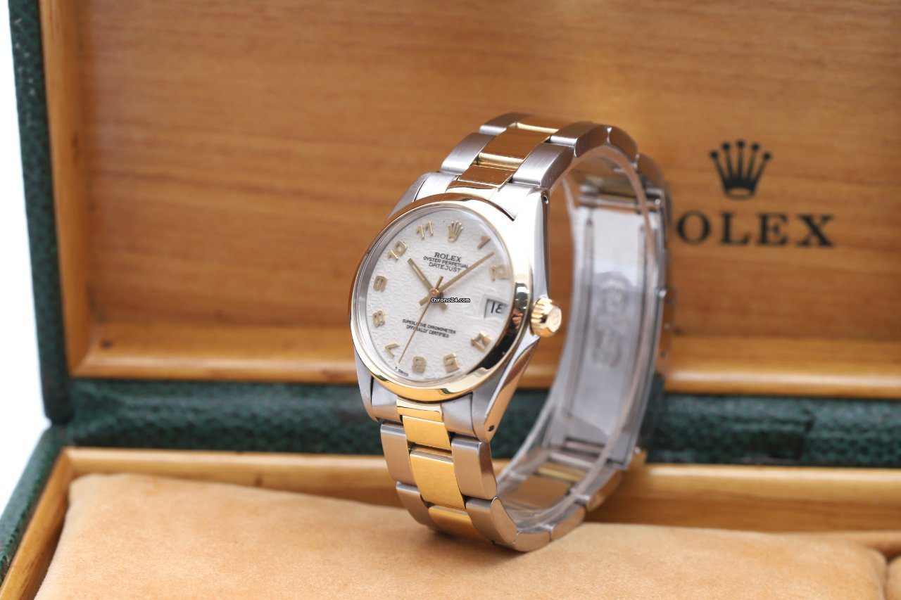Rolex Datejust 31 Steel & Gold Jubilee Dial Automatic Watch 6824