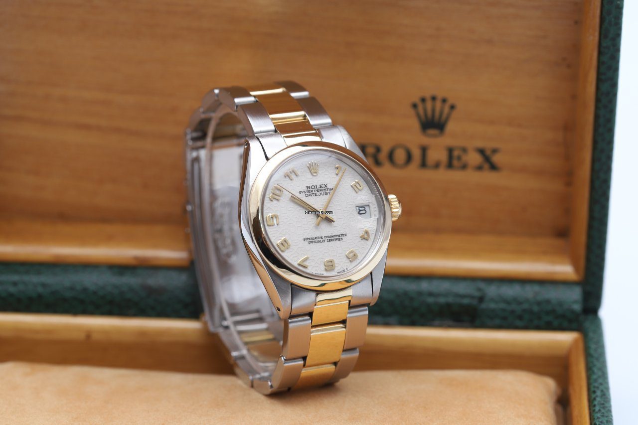 Rolex Datejust 31 Steel & Gold Jubilee Dial Automatic Watch 6824