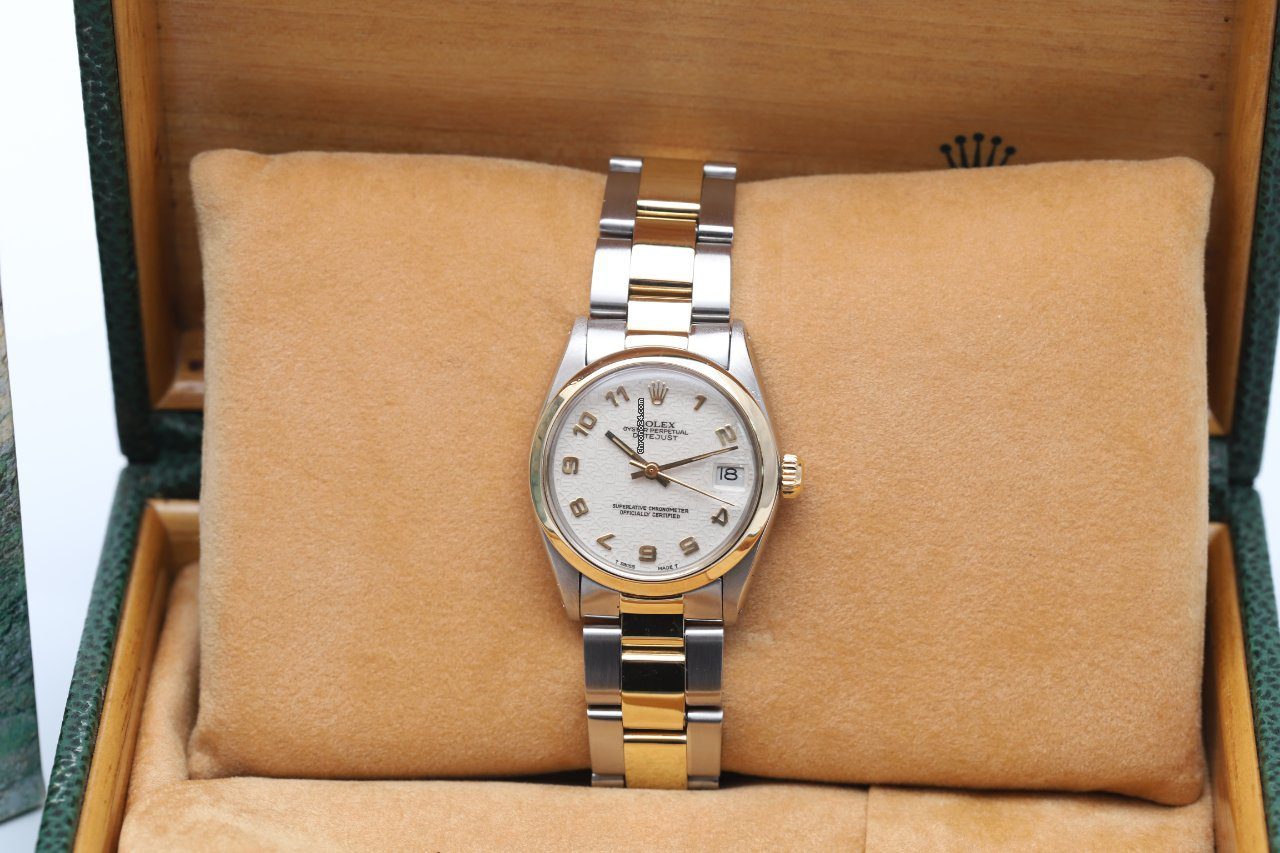Rolex Datejust 31 Steel & Gold Jubilee Dial Automatic Watch 6824