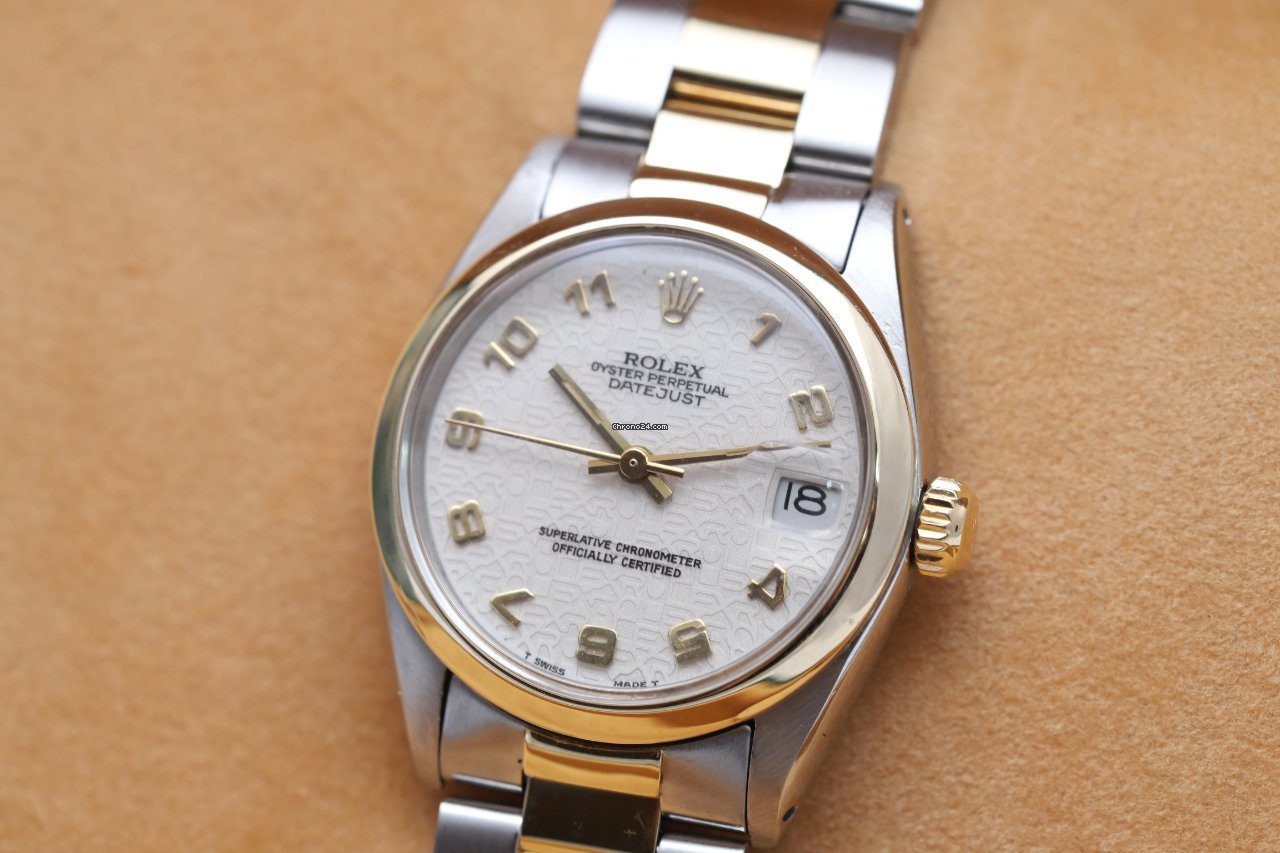 Rolex Datejust 31 Steel & Gold Jubilee Dial Automatic Watch 6824