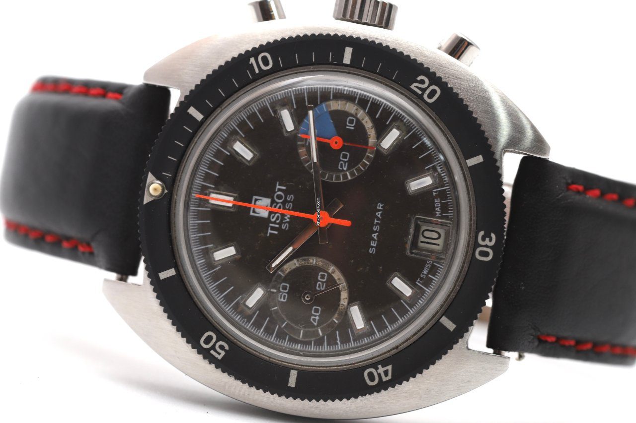 Tissot Seastar Navigator Chronograph Manual Wind Watch 40522-1