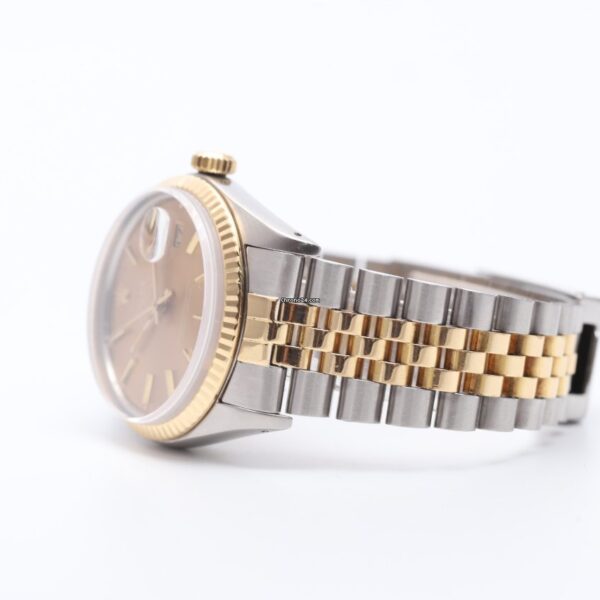 Rolex Datejust 36 Bronze Dial Steel & Gold Automatic Watch 16013