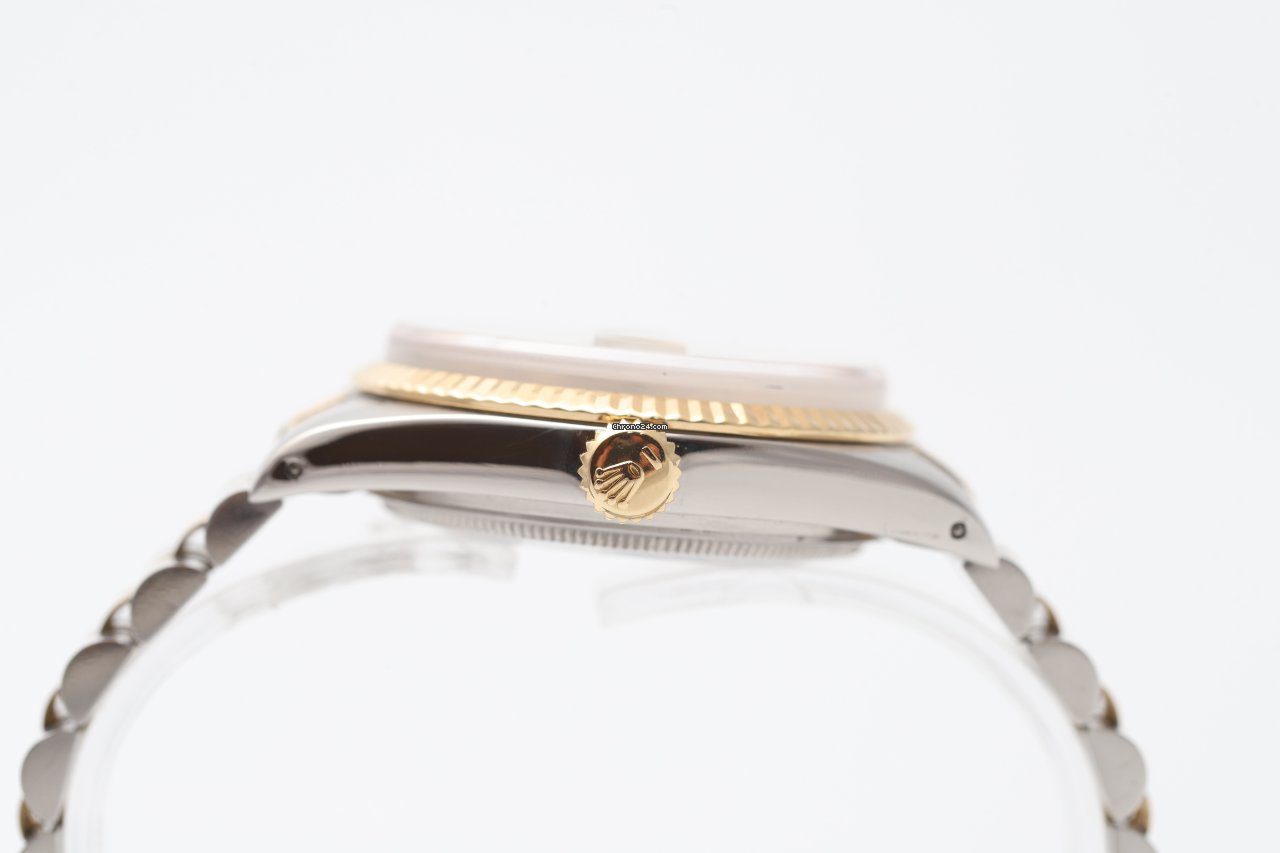 Rolex Datejust 36 Bronze Dial Steel & Gold Automatic Watch 16013