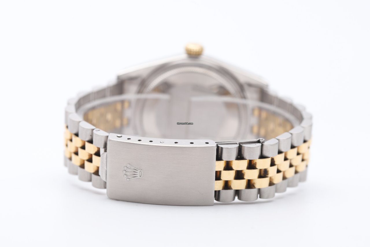 Rolex Datejust 36 Bronze Dial Steel & Gold Automatic Watch 16013