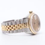 Rolex Datejust 36 Bronze Dial Steel & Gold Automatic Watch 16013