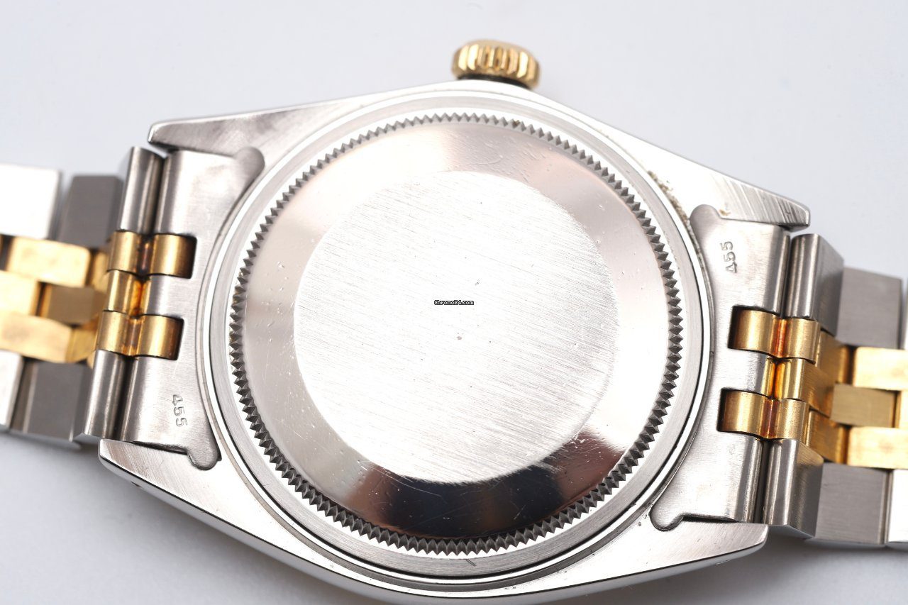 Rolex Datejust 36 Bronze Dial Steel & Gold Automatic Watch 16013