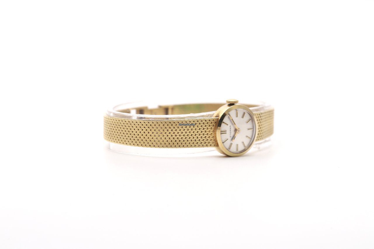 Eterna Vintage 14K Yellow Gold 1970s Ladies Manual Wind Watch