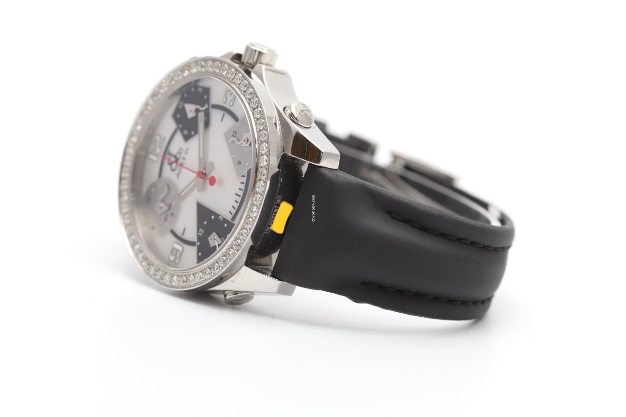 Jacob & Co Five Time Zones Diamond Bezel and Mother of Pearl Dial Quartz Watch