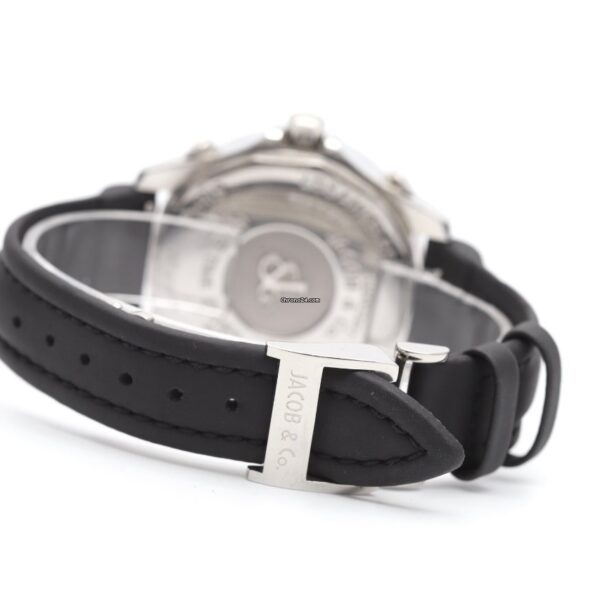 Jacob & Co Five Time Zones Diamond Bezel and Mother of Pearl Dial Quartz Watch