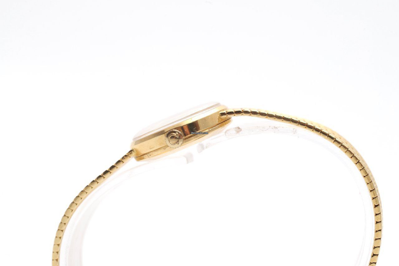 OMEGA Vintage 18K Yellow Gold 1970s Manual Wind Ladies Watch