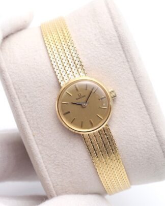 OMEGA Vintage 18K Yellow Gold 1970s Manual Wind Ladies Watch