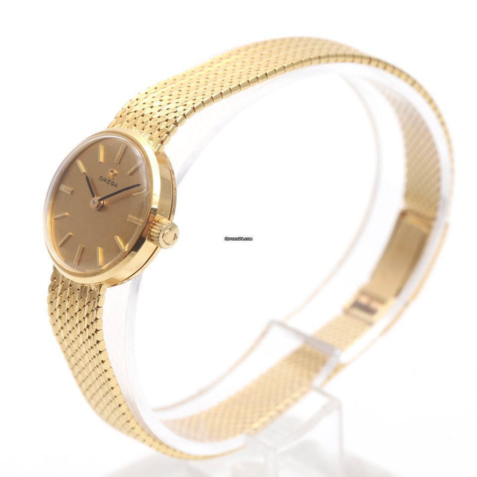 OMEGA Vintage 18K Yellow Gold 1970s Manual Wind Ladies Watch