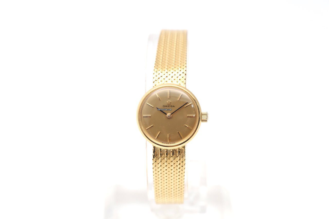 OMEGA Vintage 18K Yellow Gold 1970s Manual Wind Ladies Watch