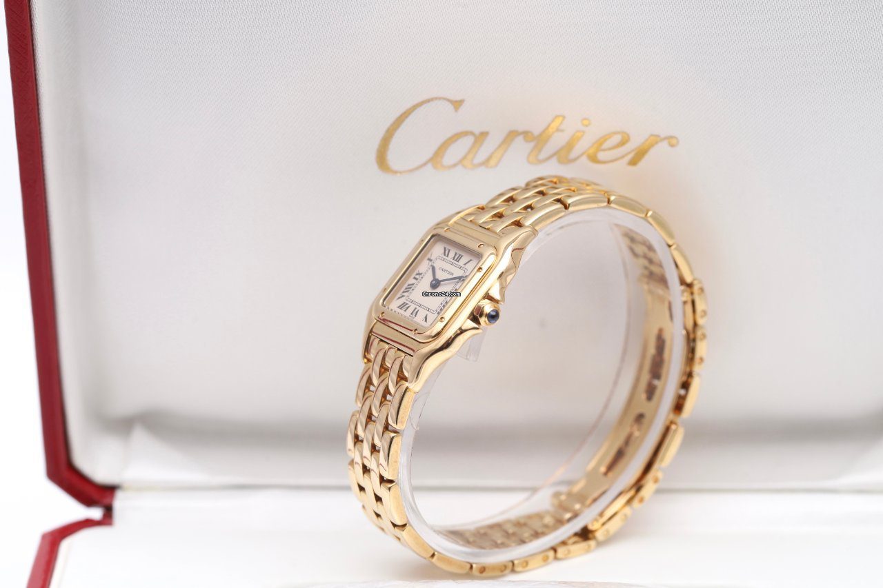 Cartier Panthere 18K Yellow Gold Case & Bracelet 22mm Ladies Watch