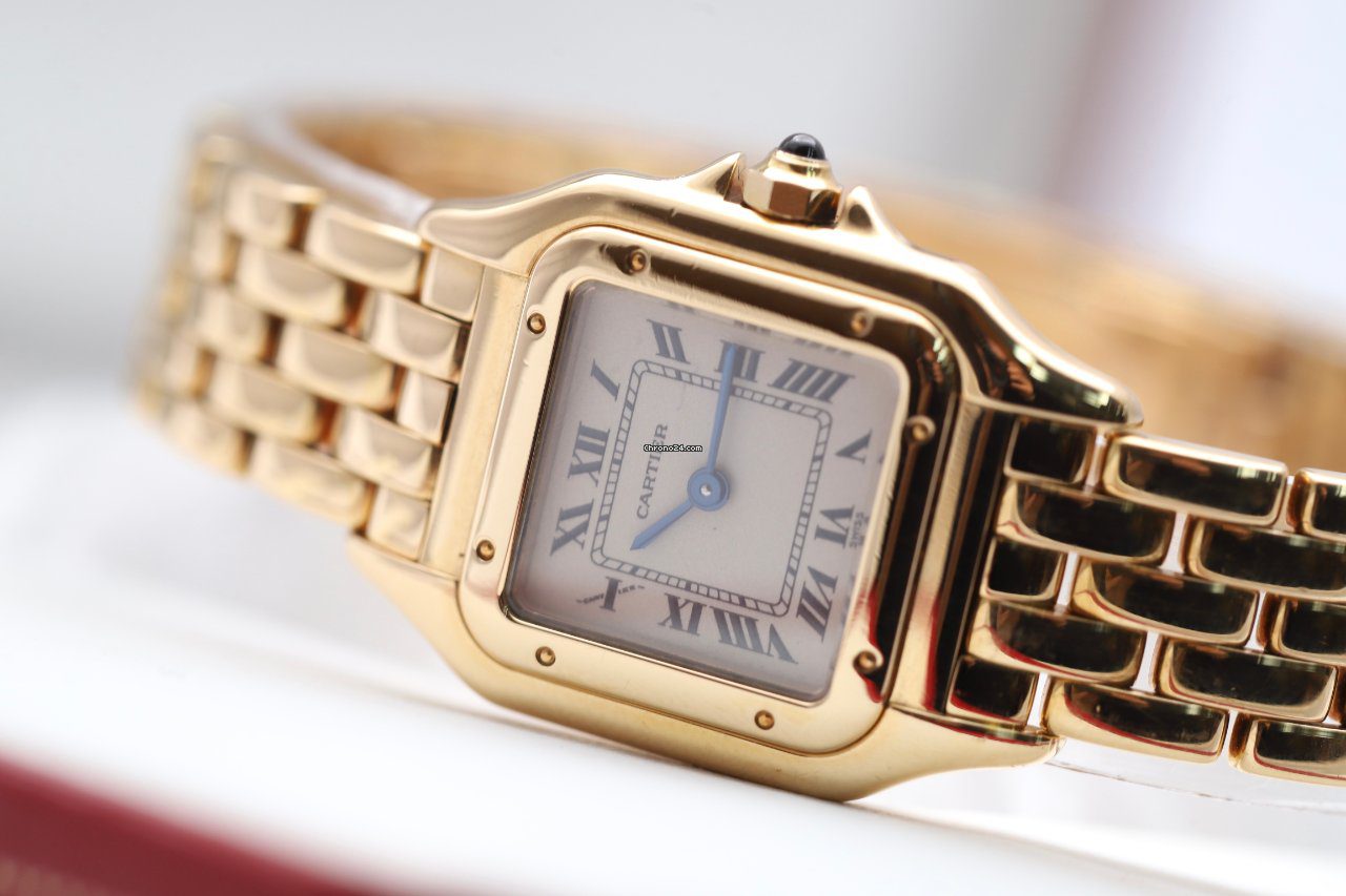 Cartier Panthere 18K Yellow Gold Case & Bracelet 22mm Ladies Watch